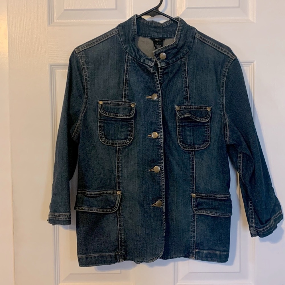 Mossimo, Jean Jacket, Size Large, Gently Worn.
